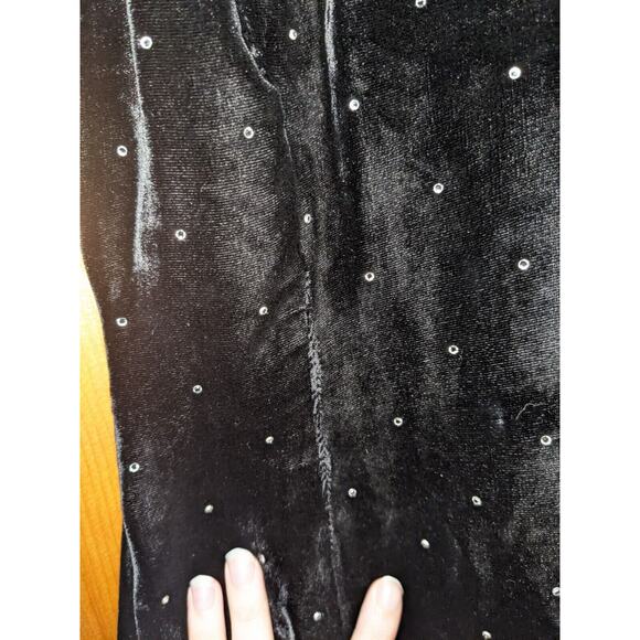 Jiki Monte Carlo Creations Black Dress With Rhinestones Size 38 (US 4) - Picture 2 of 15